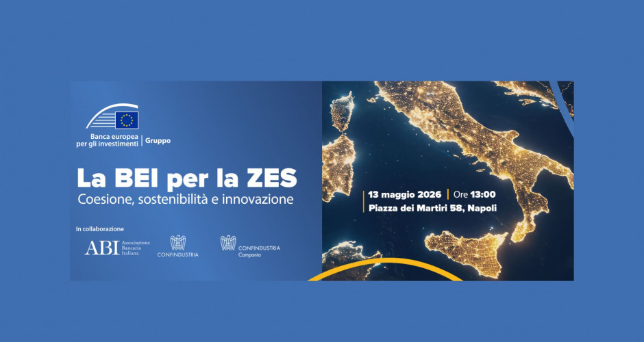 "La BEI per la ZES - Coesione, sostenibilità e innovazione" - 13 maggio 2026
