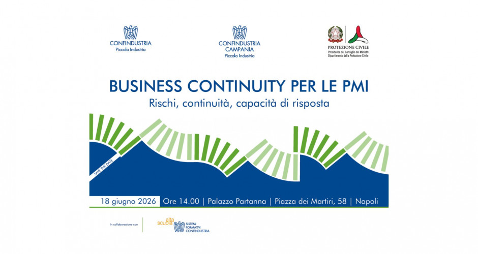 Save the Date -  “Business Continuity per le PMI. Rischi, continuità, capacità di risposta”