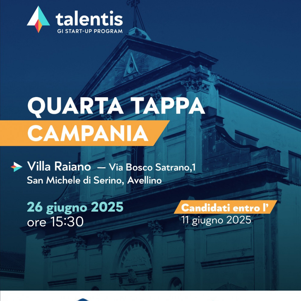 Talentis GI Startup Program 2025 - Tappa campana 